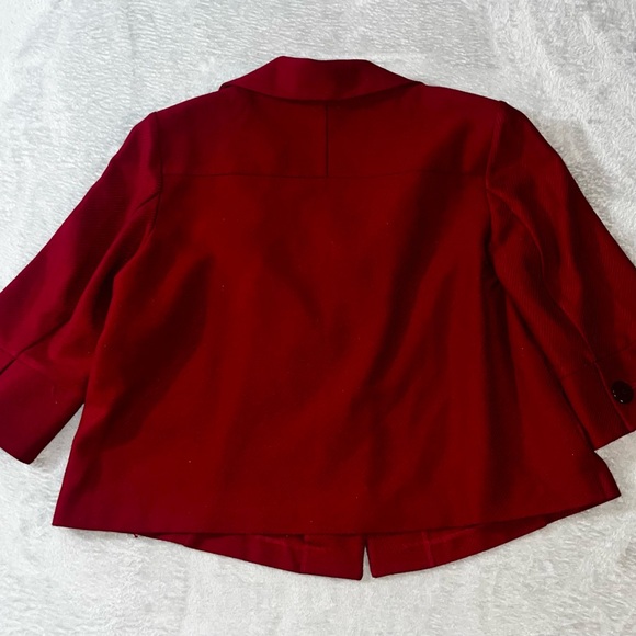 Cato Red 3 Button Career Casual Blazer Jacket Women's Plus Size 20W EUC - Picture 4 of 4